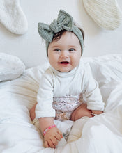 Spearmint Sweater : (Mommy & Me set) Boho Twist & Flat Bow Headband