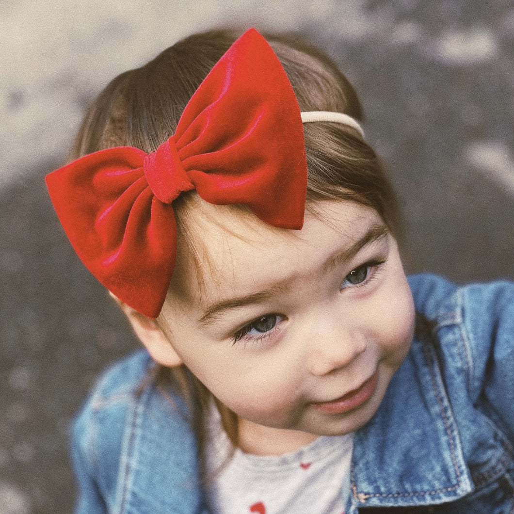 Red Velvet : XL Bow