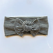 Pinstripe: Flat Bow Headband