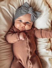 Pinstripe: Flat Bow Headband