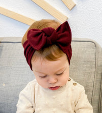 Super Soft Burgundy Sweater : Flat Bow Headband