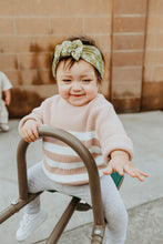 Sage Blooms : (Mommy & Me set) Boho Twist & Flat Bow Headband