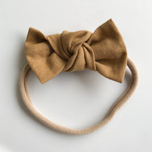 Cognac Linen : Knot bow