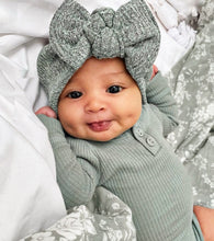 Spearmint Sweater : (Mommy & Me set) Boho Twist & Flat Bow Headband