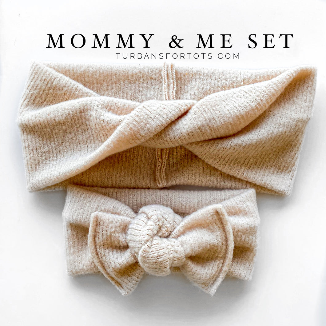 Heathered Natural : (Mommy & Me set)