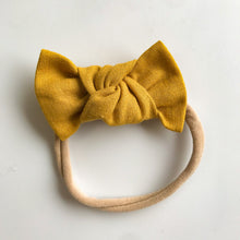 Mustard Linen : Knot Bow