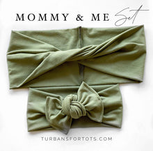 Sage : (Mommy & Me set) Boho Twist & Flat Bow Headband