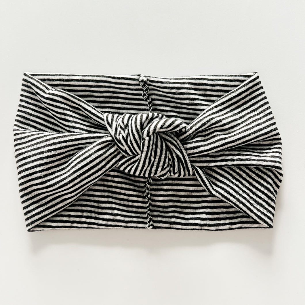 Pinstripe : XL Retro Knot Headband