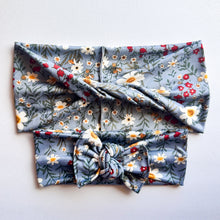 Denim Daisies : (Mommy & Me set) Boho Twist & Flat Bow Headband