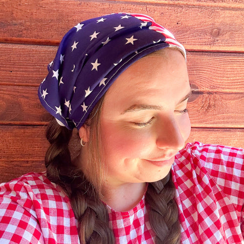 ADULT American Flag: Bandana
