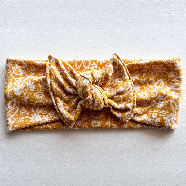 Marigolds : Flat Bow Headband