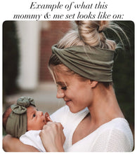 Sweetly Sage : (Mommy & Me set) Boho Twist & Flat Bow Headband