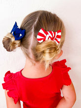 American Flag : Pigtail Clips {set of 2}