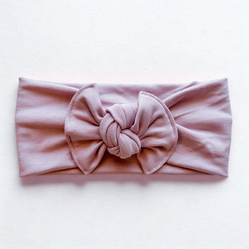 Soft Rose : Flat Bow Headband