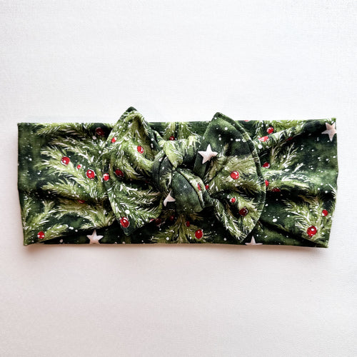 Christmas Tree Forest : Flat Bow Headband