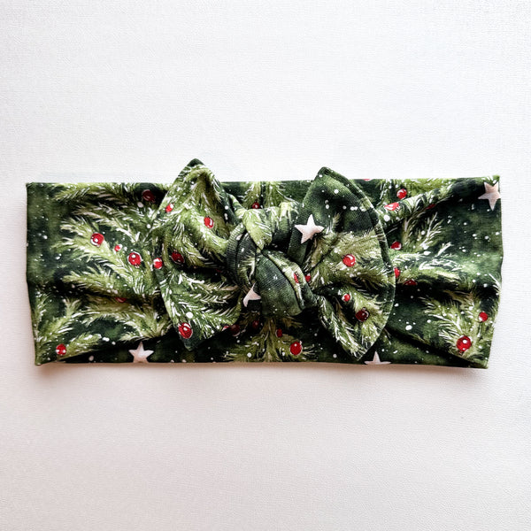 Christmas Tree Forest : Flat Bow Headband