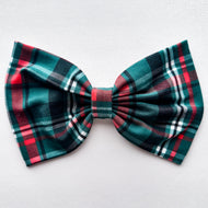 Christmas Plaid : Scarf Bow (on clip)