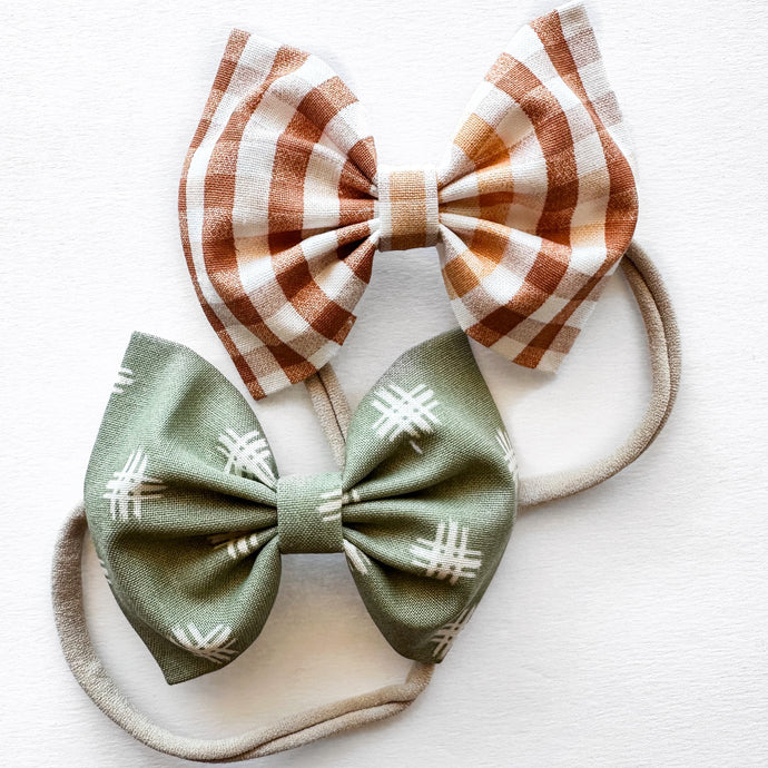 Crisp Autumn Set : 2 Classic Bows