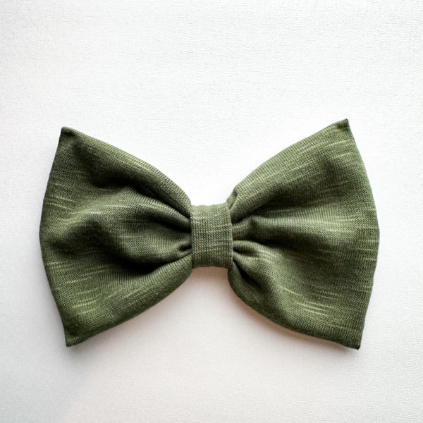 Fern Green : Scarf Bow (on clip)