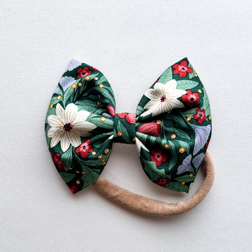 Pretty Poinsettias : Classic Bow