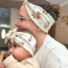 Bouquet Dots : (Mommy & Me set) Boho Twist & Flat Bow Headband