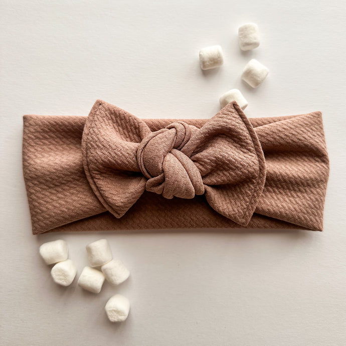 Hot Cocoa Mix : Flat Bow Headband