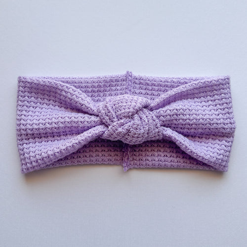 Lilac Waffle : Retro Knot Headband