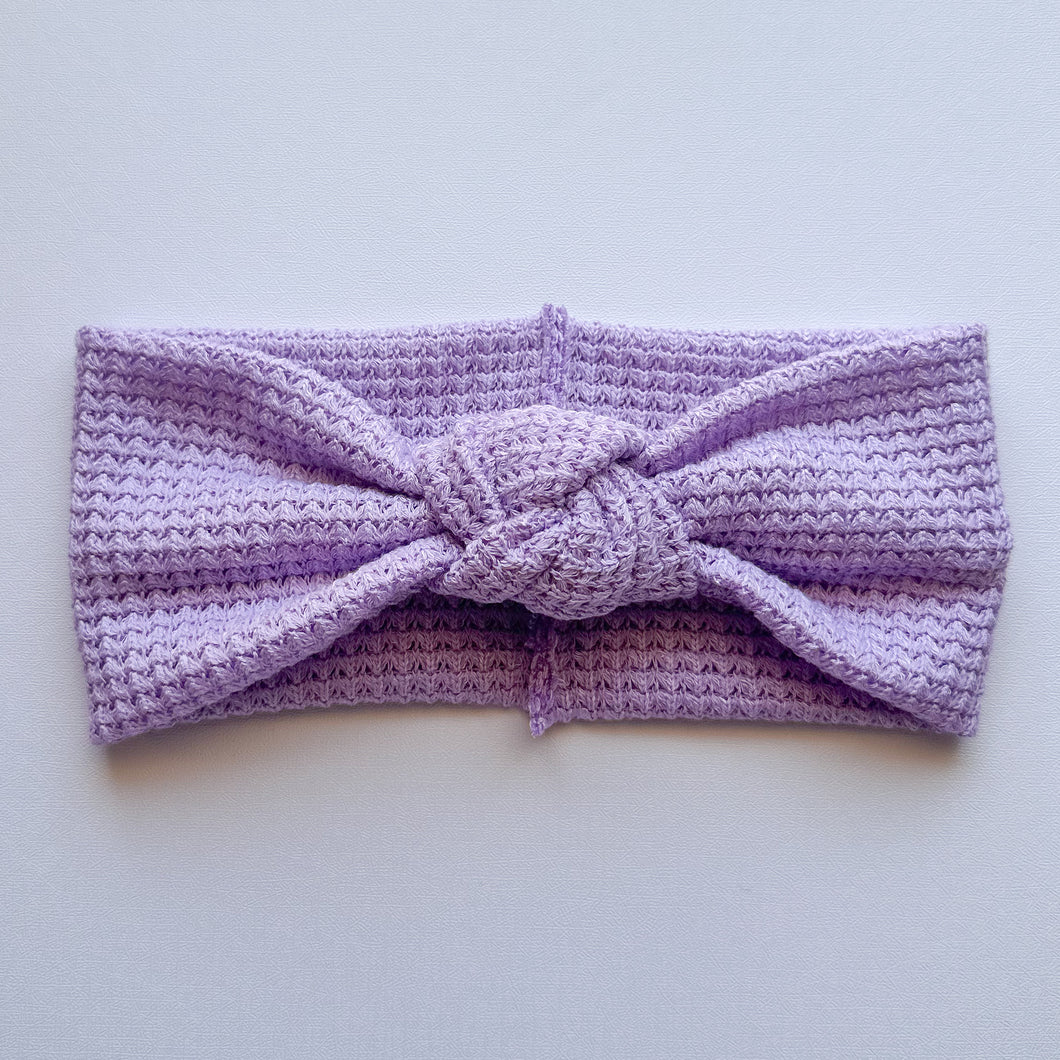 Lilac Waffle : Retro Knot Headband
