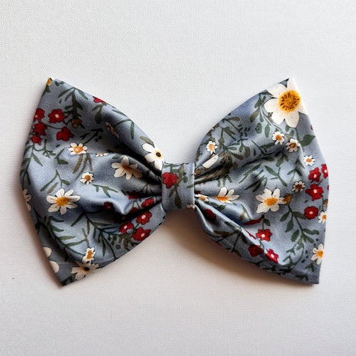 Denim Daisies : Scarf Bow (on clip)