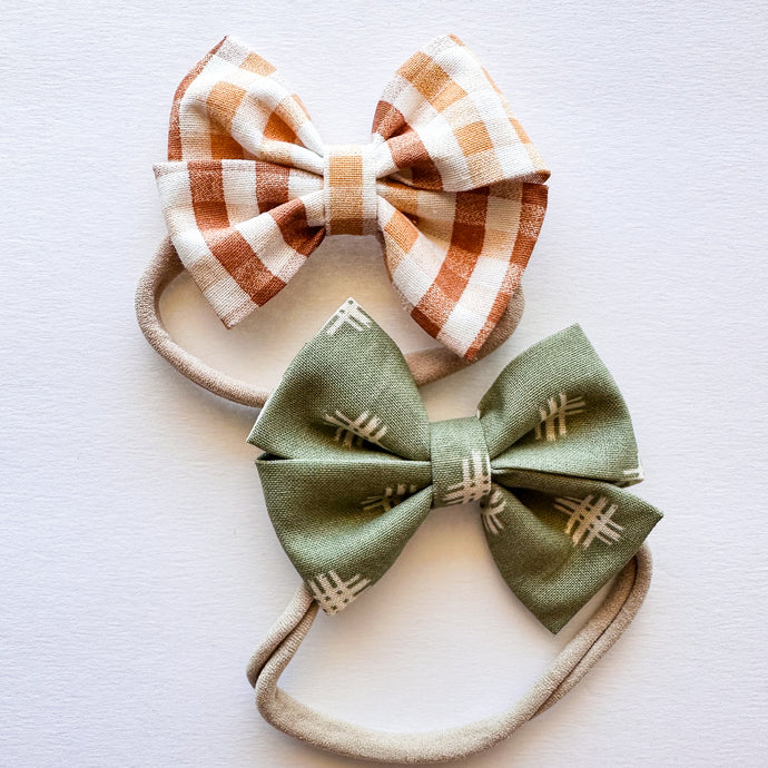 Crisp Autumn Set : 2 Loopsie Bows