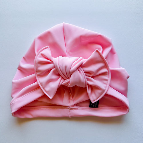 SWIM Light Pink Sun Hat : w/ Flat Bow