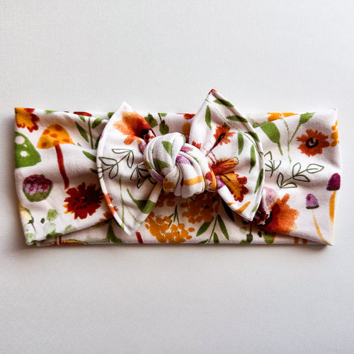 Mushroom Meadow : Flat Bow Headband