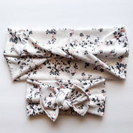 Secret Garden: (Mommy & Me set) Boho Twist & Flat Bow Headband