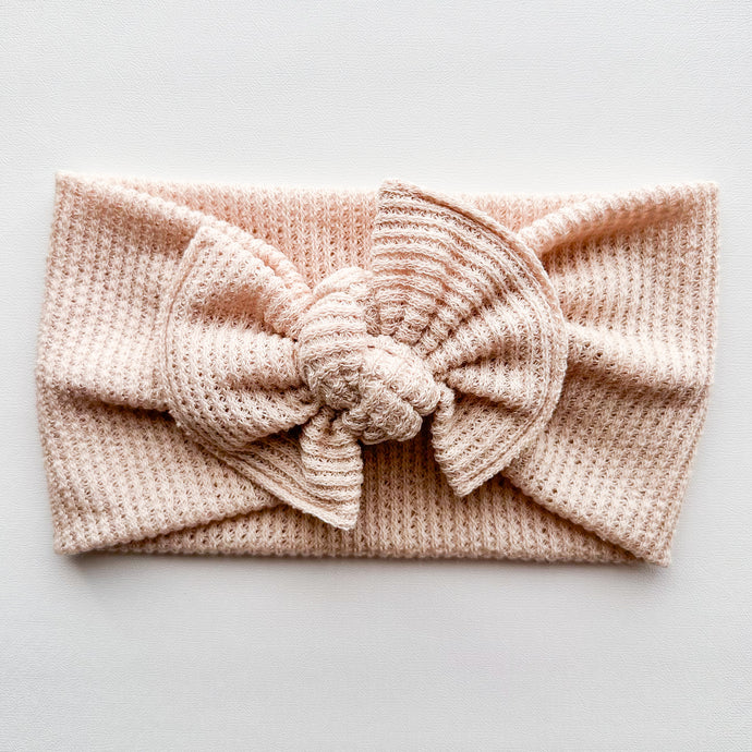 Sandy Sweater Knit : XL Flat Bow Headband