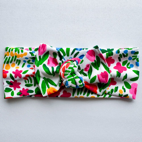 Bright Blooms : Flat Bow Headband