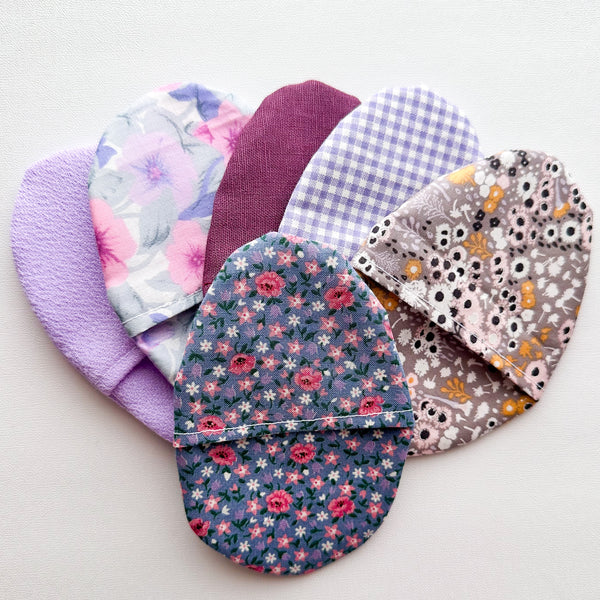 Purple & Pinks : 6 Fabric Easter Eggs