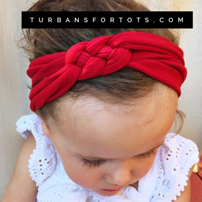 Red : Sailors Knot Headband