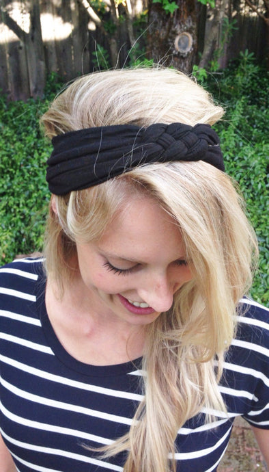 Black : Sailors Knot Headband