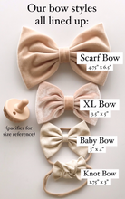 Cognac Linen : Knot bow