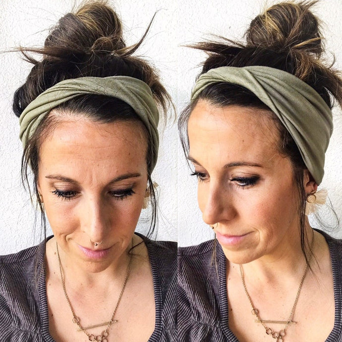 ADULT Sage : Boho Twist Headband