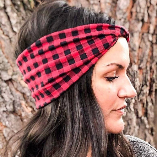 ADULT Lumberjack Plaid : Boho Twist Headband