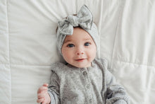 Super Soft Gray Sweater : (Mommy & Me set) Boho Twist & Flat Bow Headband