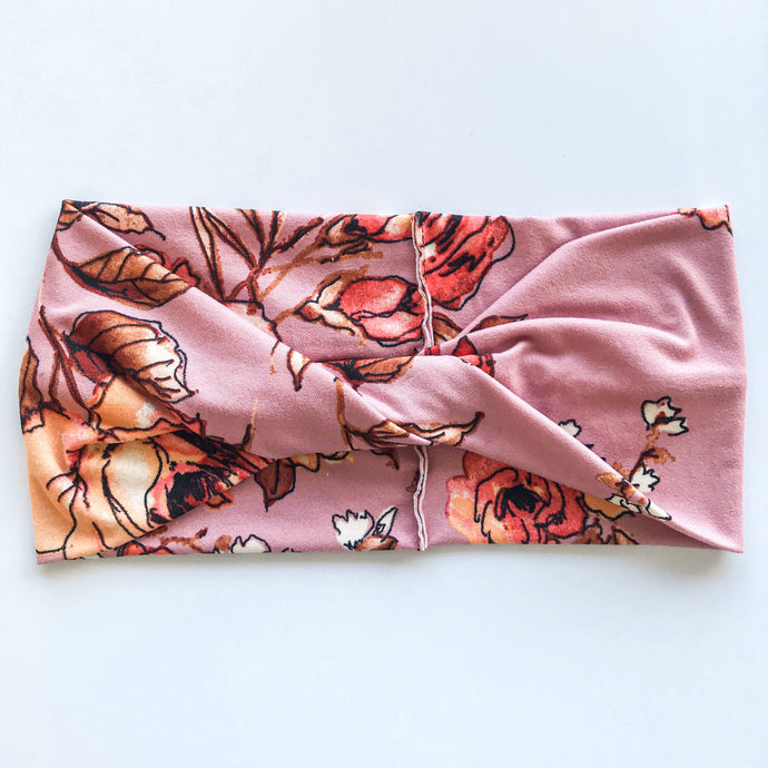 SALE - Adult Rosie's Roses : Boho Twist Headband