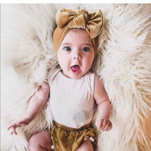 Gold Velvet : (Mommy and Me set) Skinny Boho Twist & Flat Bow Headband