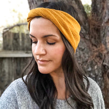 ADULT Mustard Knit : Boho Twist Headband
