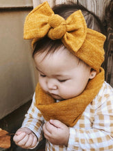 Mustard Knit : Flat Bow Headband