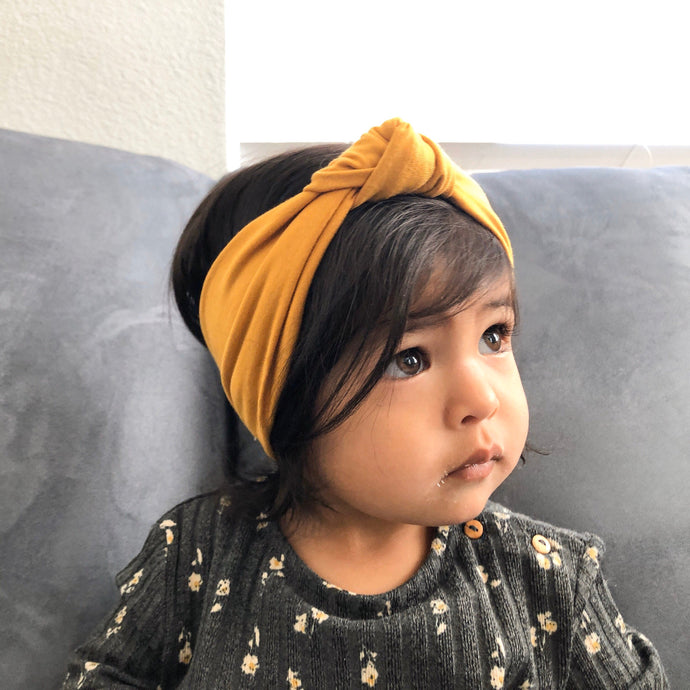 Soft Mustard : Retro Knot Headband