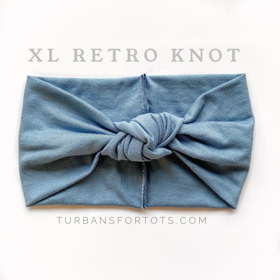 Blue Steel : XL Retro Knot headband