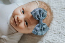 Chambray Stripe : Baby Bow