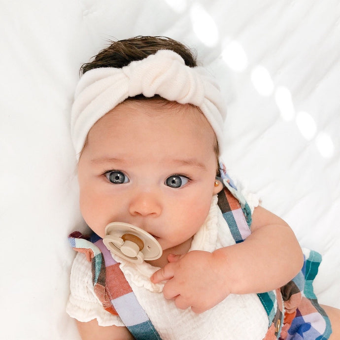 Super Soft Cream Sweater : Retro Knot Headband